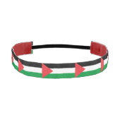 パレスティナスリップまたは滑ることスの旗を持つノンヘッドバンド アスレチックヘッドバンド (正面)