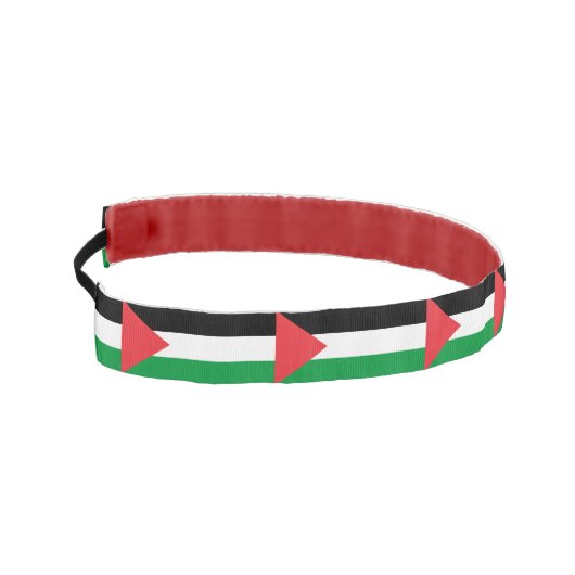 パレスティナスリップまたは滑ることスの旗を持つノンヘッドバンド アスレチックヘッドバンド (左)