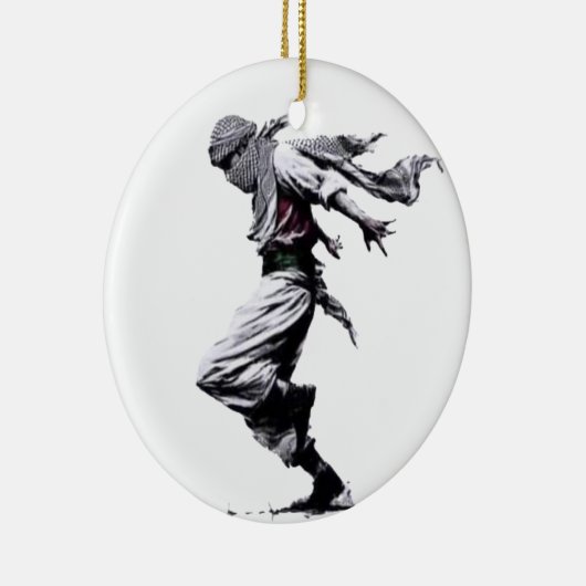 パレスティナダンスダブケ セラミックオーナメント (右)