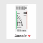 パレスティナトラベルチケット シール (シート)