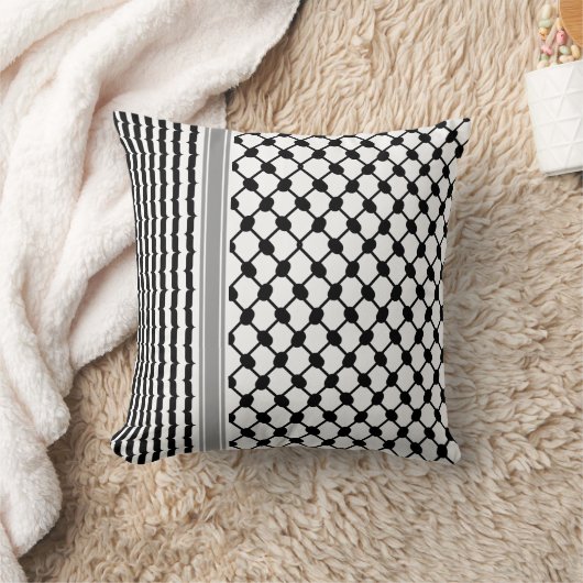 パレスティナハッタケフィエクフィヤフォーク(2パターン) クッション (ブランケット)