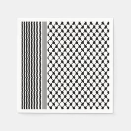 パレスティナハッタケフィエクフィヤフォーク（2パターン） スタンダードカクテルナプキン