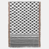 パレスティナハッタケフィエクフィヤフォーク(2パターン) スローブランケット (正面縦)