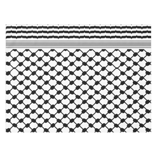 パレスティナハッタケフィエクフィヤフォーク(2パターン) テーブルクロス (正面(横))