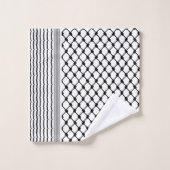 パレスティナハッタケフィエクフィヤフォーク（2パターン） バスタオルセット (ウォッシュタオル)