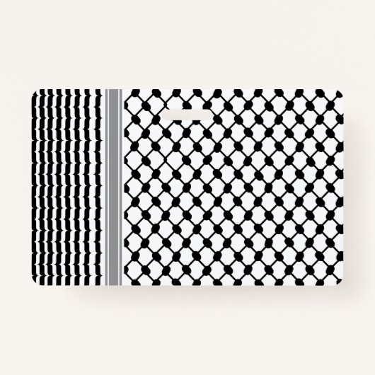 パレスティナハッタケフィエクフィヤフォーク（2パターン） バッジ (正面)