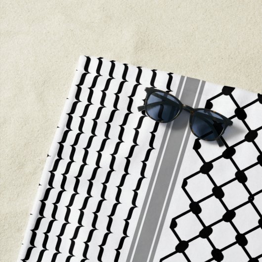 パレスティナハッタケフィエクフィヤフォーク（2パターン） ビーチタオル (インサイチュ)