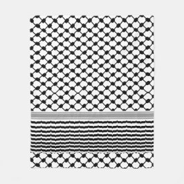 パレスティナハッタケフィエクフィヤフォーク（2パターン） フリースブランケット