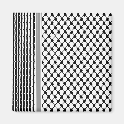 パレスティナハッタケフィエクフィヤフォーク(2パターン) マグネット (正面)