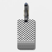 パレスティナハッタケフィエクフィヤフォーク(2パターン) ラゲッジタグ (裏面縦)