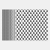 パレスティナハッタケフィエクフィヤフォーク(2パターン) ラッピングペーパーシート (正面2)