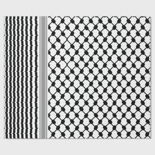 パレスティナハッタケフィエクフィヤフォーク(2パターン) ラッピングペーパー (フラット)