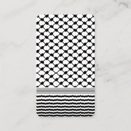 パレスティナハッタケフィエクフィヤフォーク（2パターン） 名刺