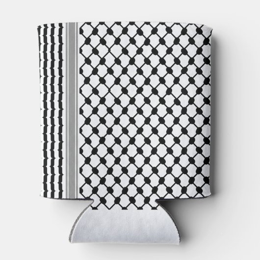 パレスティナハッタケフィエクフィヤフォーク(2パターン) 缶クーラー (裏面)