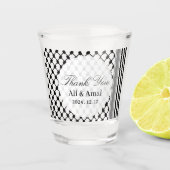 パレスティナハッタケフィエーありがとう結婚式の引き出物 ショットグラス (正面)