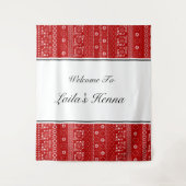 パレスティナパターンヘンナ写真館 タペストリー (正面)