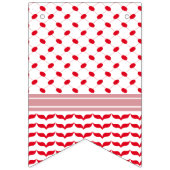 パレスティナブラック&レッドケフィエ バンティングフラッグ (第3の旗)