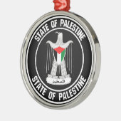 パレスティナラウンドエンブレム メタルオーナメント (左)