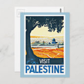 パレスティナヴィンテージ旅行を訪れる ポストカード (正面/裏面)