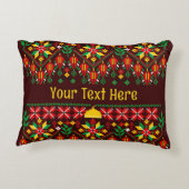 パレスティナータトレ伝統的ス刺繍 アクセントクッション (裏面)