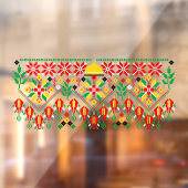 パレスティナータトレ伝統的ス刺繍 ウィンドウサイン (シート2)