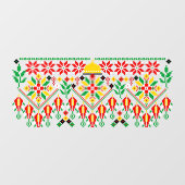 パレスティナータトレ伝統的ス刺繍 ウィンドウサイン (シート)