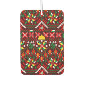 パレスティナータトレ伝統的ス刺繍 カーエアーフレッシュナー (正面)