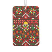 パレスティナータトレ伝統的ス刺繍 カーエアーフレッシュナー (裏面)