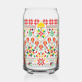 パレスティナータトレ伝統的ス刺繍 ガラス缶 (正面)