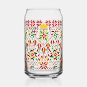 パレスティナータトレ伝統的ス刺繍 ガラス缶 (裏面)