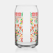 パレスティナータトレ伝統的ス刺繍 ガラス缶 (左)