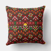 パレスティナータトレ伝統的ス刺繍 クッション (裏面)