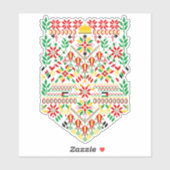 パレスティナータトレ伝統的ス刺繍 シール (シート)