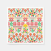 パレスティナータトレ伝統的ス刺繍 スタンダードカクテルナプキン (正面)