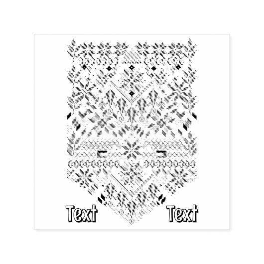 パレスティナータトレ伝統的ス刺繍 セルフインキングスタンプ (デザイン)