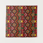 パレスティナータトレ伝統的ス刺繍 タペストリー (正面(横))