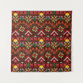 パレスティナータトレ伝統的ス刺繍 タペストリー (正面)