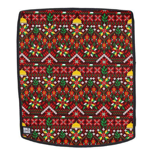 パレスティナータトレ伝統的ス刺繍 バックパック (取り外し可フェース)