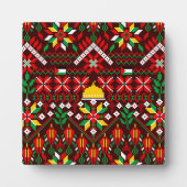 パレスティナータトレ伝統的ス刺繍 フォトプラーク (正面)