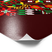 パレスティナータトレ伝統的ス刺繍 フォトプリント (角)