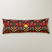 パレスティナータトレ伝統的ス刺繍 ボディピロー (裏面)