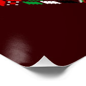 パレスティナータトレ伝統的ス刺繍 ポスター (コーナー)