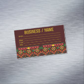 パレスティナータトレ伝統的ス刺繍 マグネット名刺 (インサイチュ)