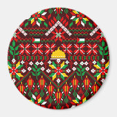 パレスティナータトレ伝統的ス刺繍 マグネット (正面)