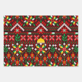 パレスティナータトレ伝統的ス刺繍 ラッピングペーパーシート (正面3)