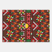 パレスティナータトレ伝統的ス刺繍 ラッピングペーパーシート (正面2)