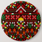 パレスティナータトレ伝統的ス刺繍 缶バッジ (正面)