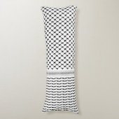 パレスティナ伝統的クフィヤフォーク八田パターン ボディピロー (正面縦)