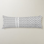 パレスティナ伝統的クフィヤフォーク八田パターン ボディピロー (正面)