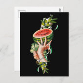 パレスティナ伝統的マップのパレスチナの要素 ポストカード (正面/裏面)